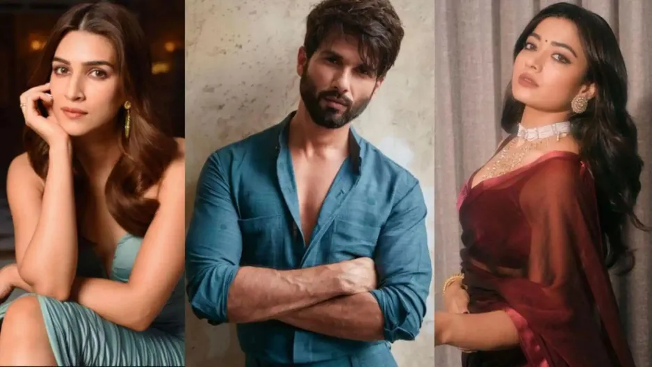 shahid kapoor kriti sanon and rashmika