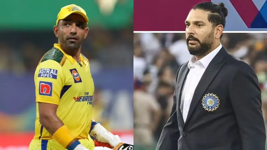 Yuvraj Singh and Robin Uthappa