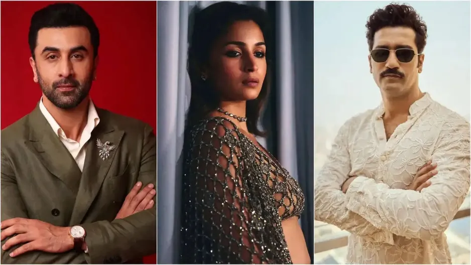 Alia Bhatt, Ranbir Kapoor and Vicky Kaushal