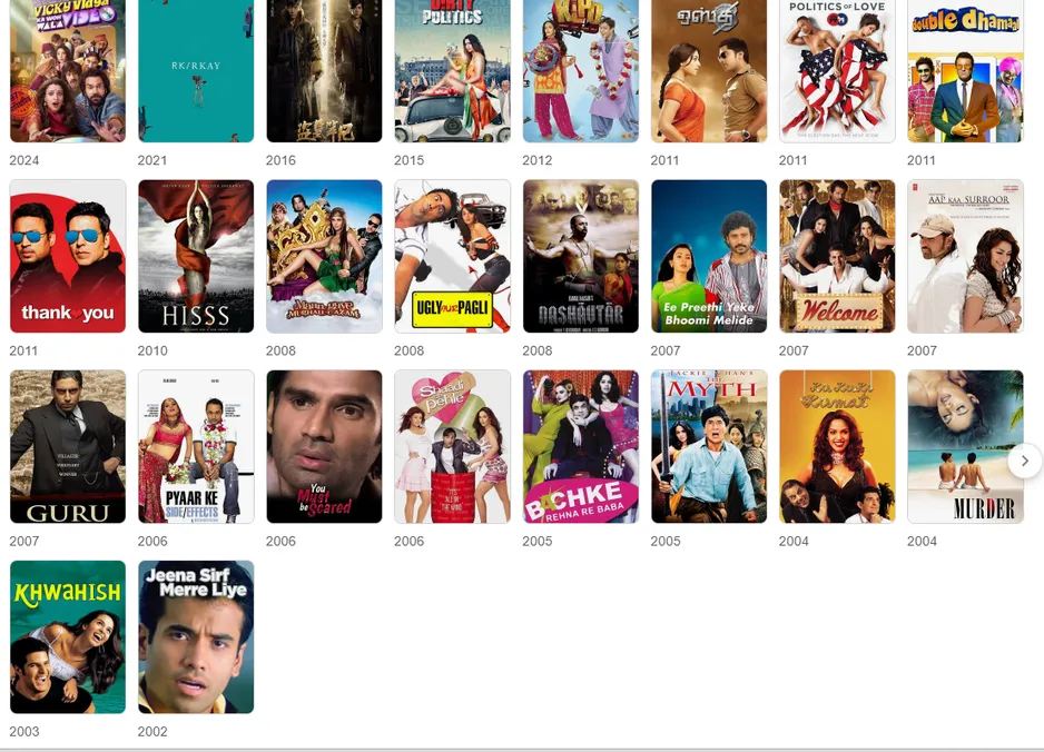 mallika shehrawat movies