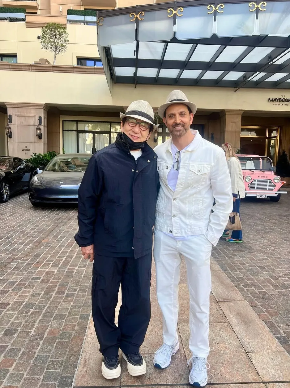 Hrithik Roshan and Jackie Chan