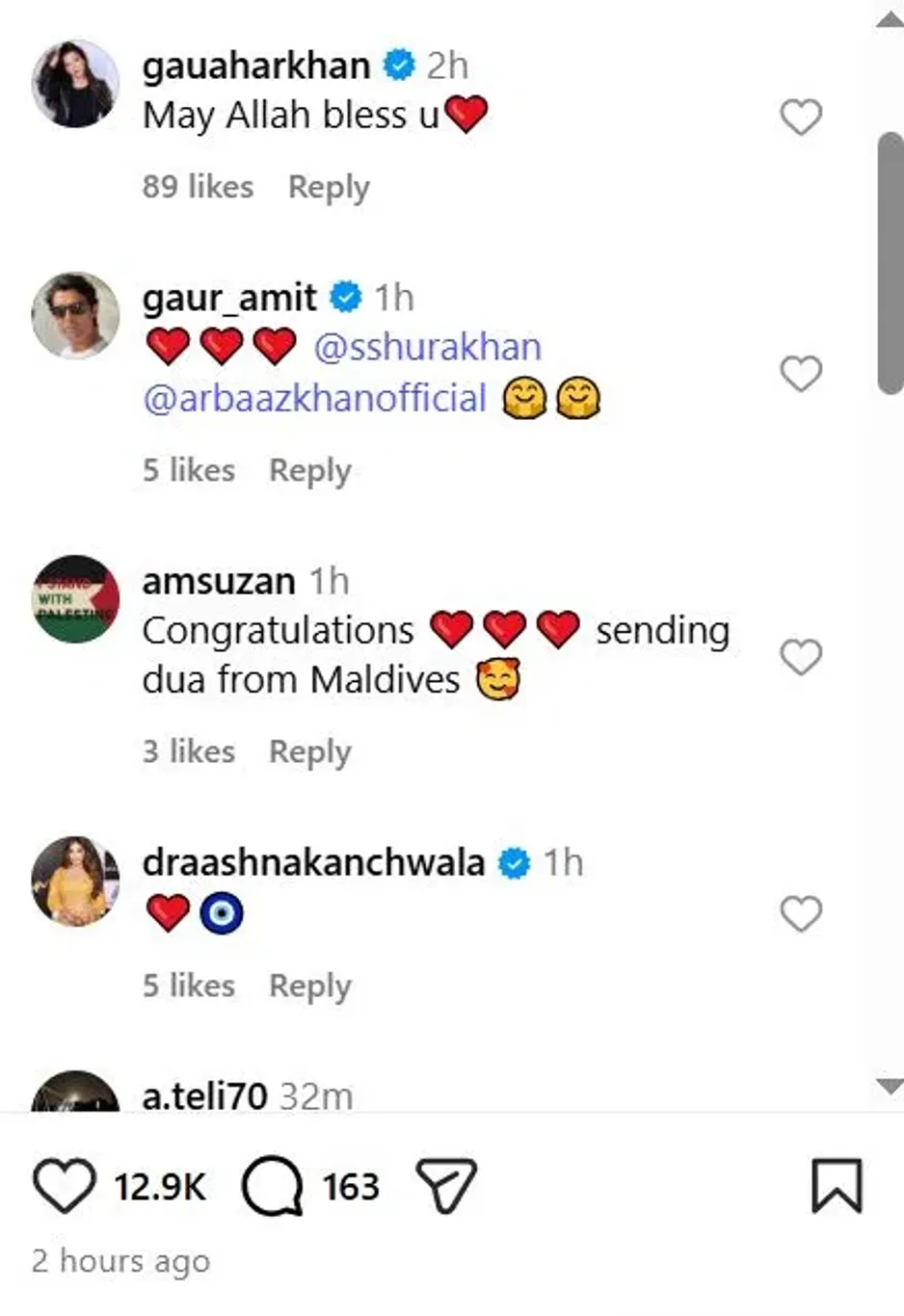 Arbaaz Khan and Sshura Khan