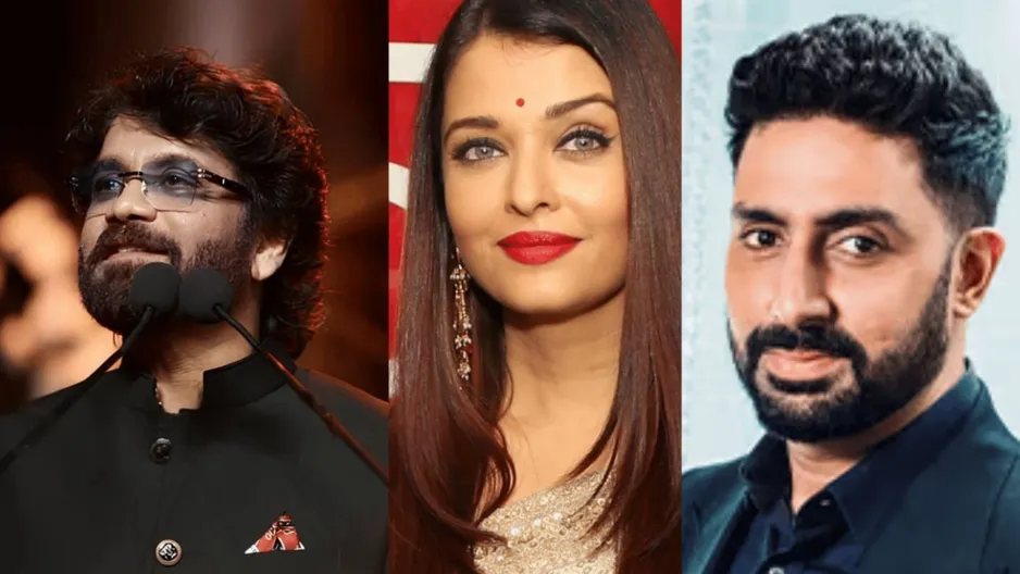 Nagarjuna, Aishwarya Rai Bachchan and Abhishek Bachchan, Karan Johar