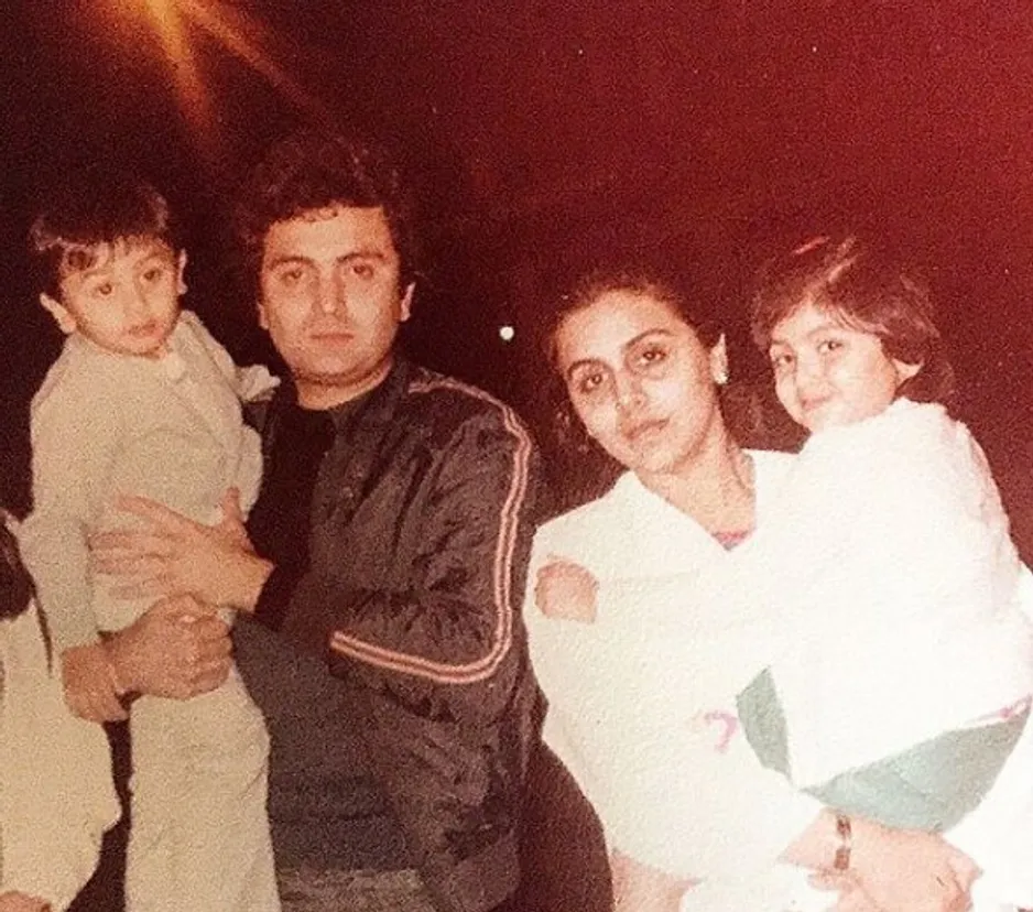 Rishi Kapoor with kids