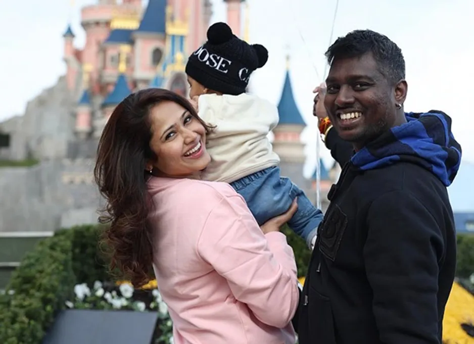 Atlee Kumar and wife Priya 