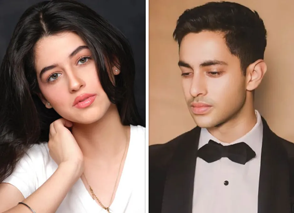 Rajesh Khanna's granddaughter Naomika Saranosite  Amitabh Bachchan's grandson Agastya Nanda
