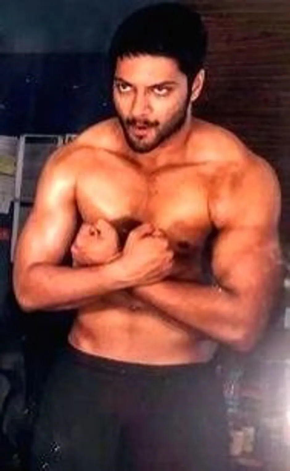 Ali Fazal traditional wrestling workout