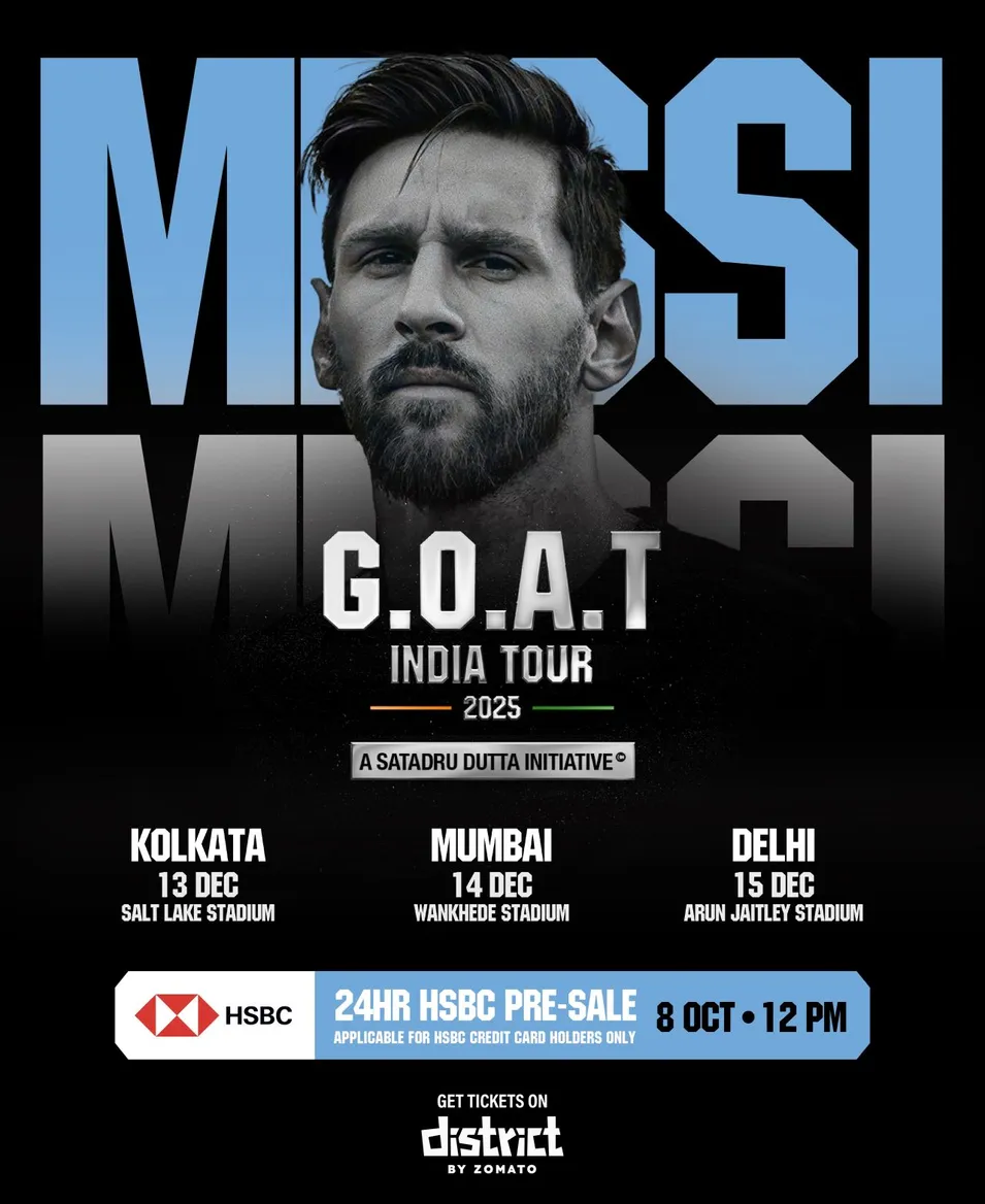 HSBC India Partners with Messi G.O.A.T India Tour 2025 | EVENTFAQS India