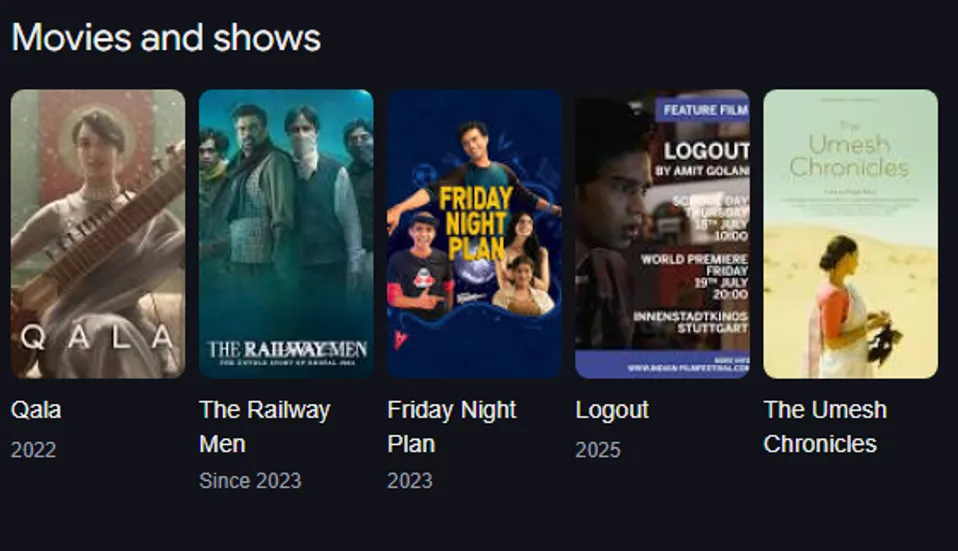 babil khan movies and tv shows