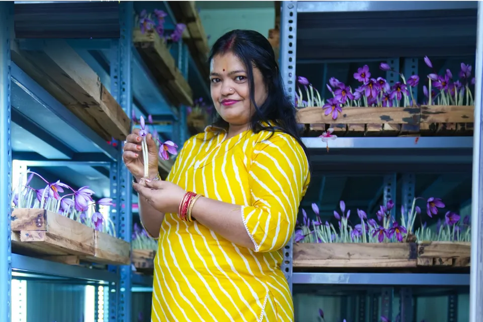 Sujata Aggarwal at her 100 sq ft saffron unit