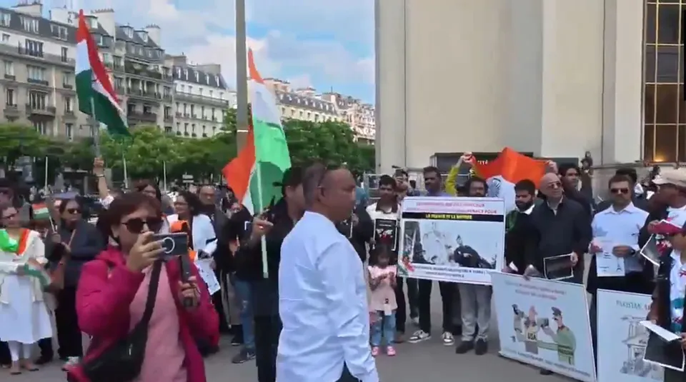 indian protest in france