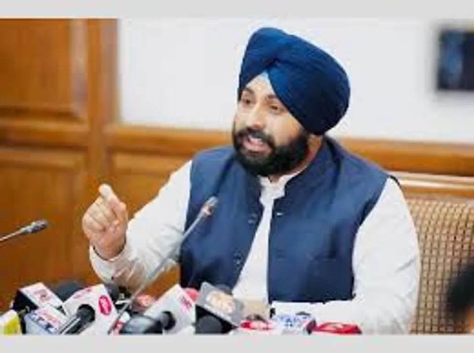 Punjab Minister Harjot Singh Bains