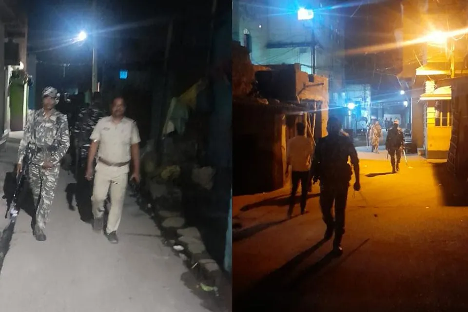 নির্বাচনের আগে রাতেও চলছে রুটমার্চ