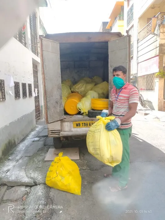 গ্রিনটেক ভবানীপুরের বর্জ্য পরিষ্কার করেছে