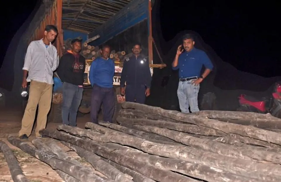 'পুষ্পা' সিনেমার কায়দায় শাল কাঠ পাচারের চেষ্টা মেদিনীপুর শহরে