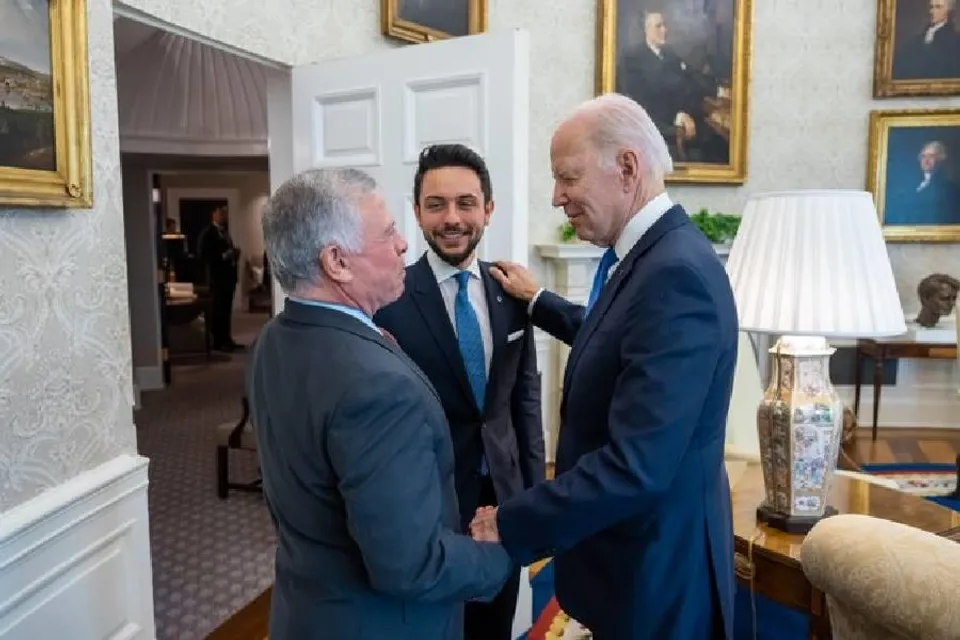 জর্ডানের রাজা ও রাজপুত্রের সঙ্গে সাক্ষাৎ বাইডেনের