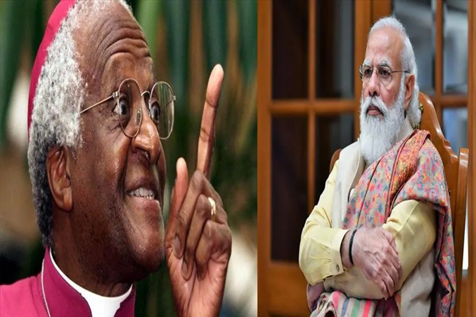 দক্ষিণ আফ্রিকার আর্চবিশপের মৃত্যুতে শোকপ্রকাশ প্রধানমন্ত্রীর