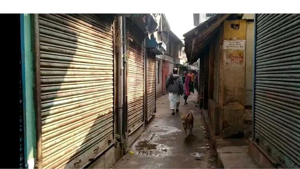 জয়নগরে শুরু লকডাউন