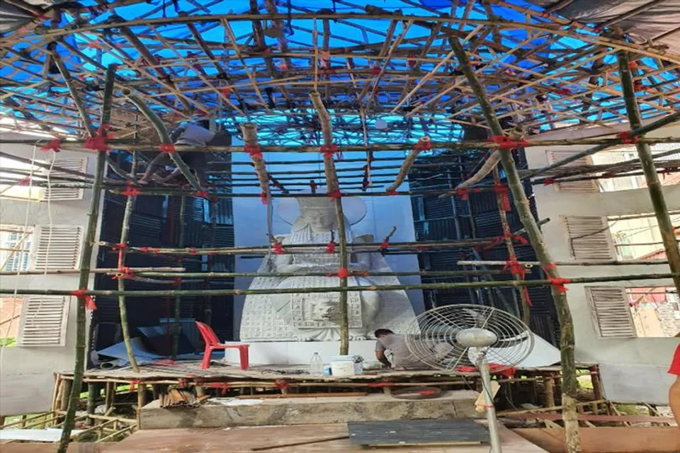 বৃষ্টির জন্য সম্পূর্ণভাবে প্রস্তুত বাঘাযতীন মৈত্রী সংঘ