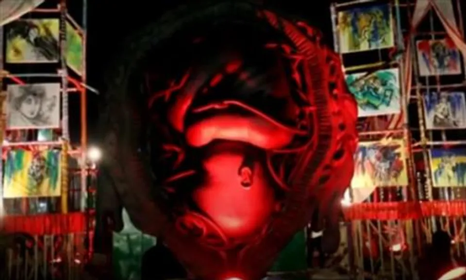 দেখে নিন কল্যাণপুর কে সেক্টার-এর পুজো মণ্ডপ