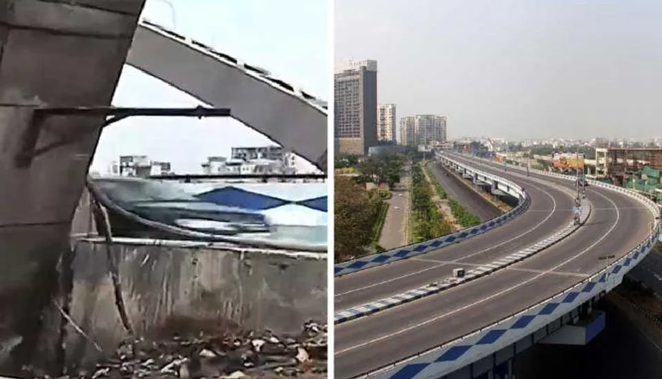 'মা' উড়ালপুলে আগুন