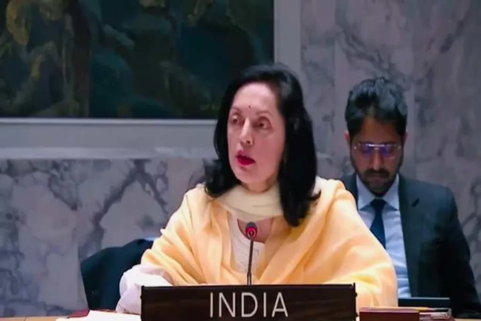 সন্ত্রাসবাদ নিয়ে বক্তব্য রাখলেন রুচিরা কাম্বোজ