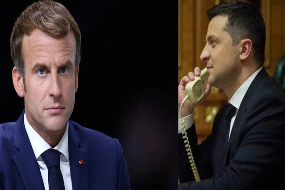 জেলেনস্কির সঙ্গে কথা হল ম্যাক্র্যোঁর