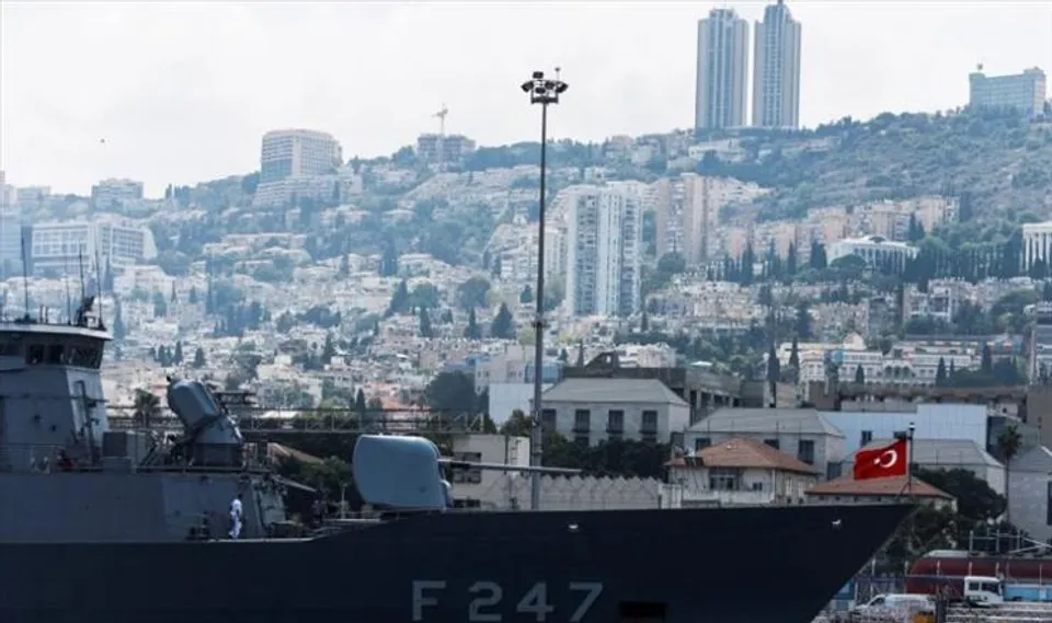 ইসরায়েলে তুরস্কের যুদ্ধজাহাজ