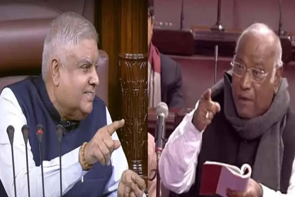 রাজ্যসভায় মল্লিকার্জুন খাড়গে বনাম জগদীপ ধনকর