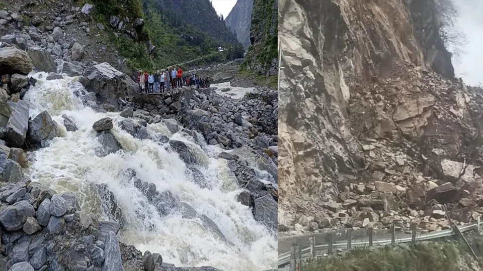 বানভাসী উত্তরাখণ্ডে আটকে পড়েছেন বদ্রীনাথের তীর্থযাত্রীরা
