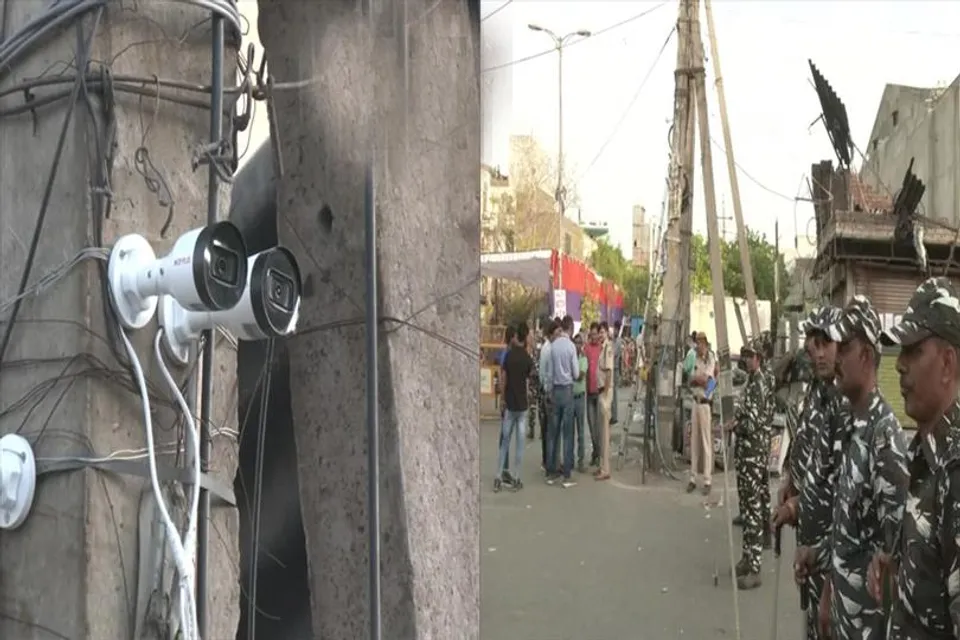 অপ্রীতিকর ঘটনা এড়াতে জাহাঙ্গীরপুরীতে বসল সিসিটিভি