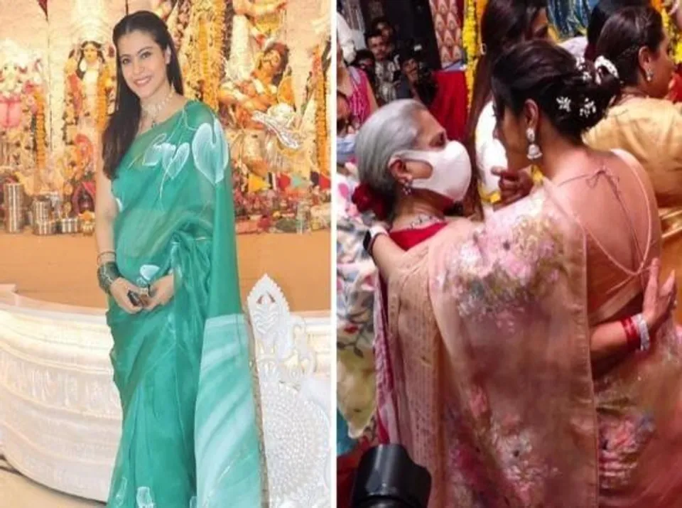 'মাস্ক নিকালনা পড়েগা' দুর্গাপূজায় মাস্ক না খোলায় জয়া বচ্চনকে টিজ করলেন কাজল