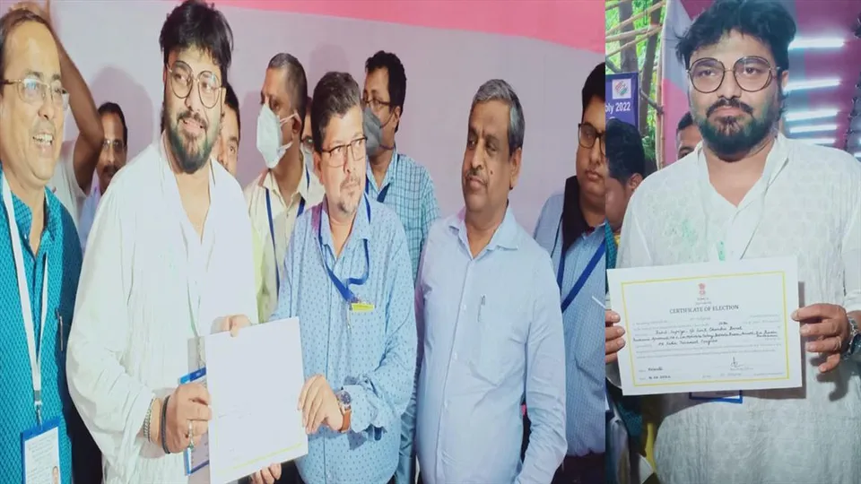 জয়ের শংসাপত্র হাতে পেলেন বাবুল