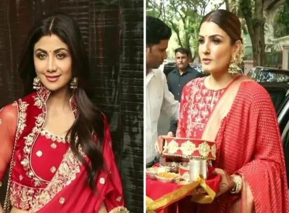 একসঙ্গে করবা চৌথ উদযাপন করছেন রাভিনা ট্যান্ডন, শিল্পা শেট্টি