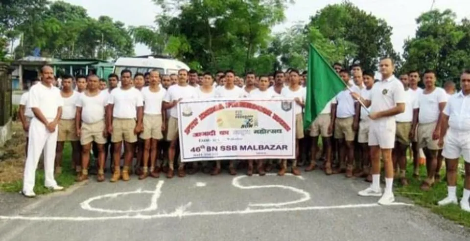 জলপাইগুড়িতে ফিট ইন্ডিয়া ফ্রিডম রান উপলক্ষে ৫ কিমি দৌড়