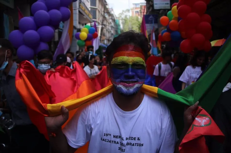 কাঠমান্ডুতে পালিত হল  গাইজাত্রা প্যারেড