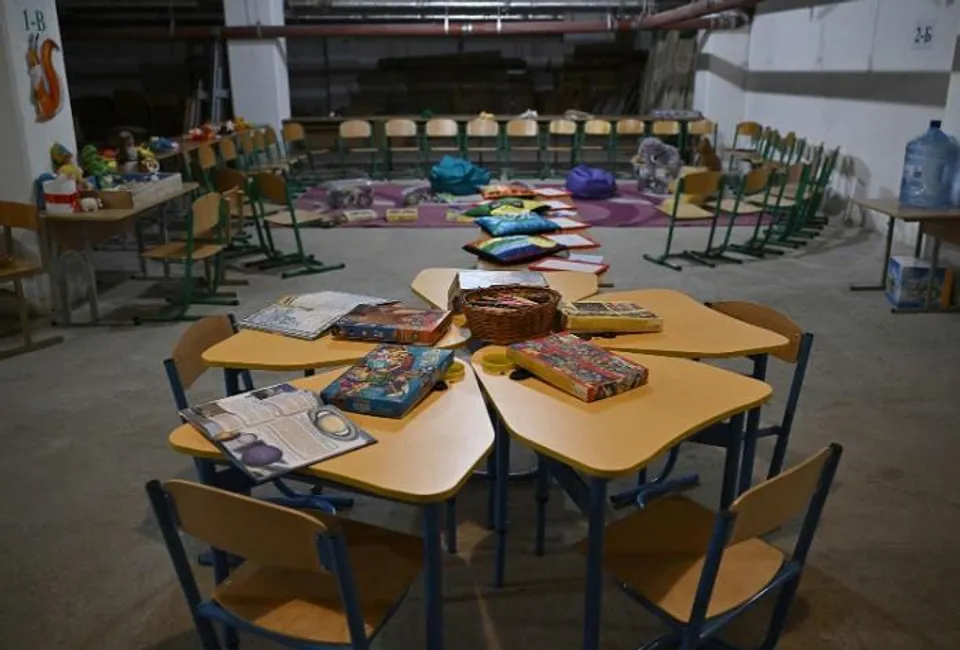 কিয়েভ অঞ্চলের ৮৬ শতাংশ স্কুলে এখন বোমা আশ্রয়কেন্দ্র