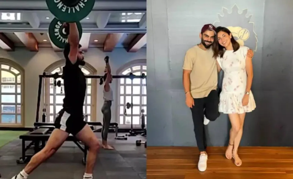 জিমে শরীরচর্চা করতে দেখা গেল বিরাট-আনুষ্কা জুটিকে