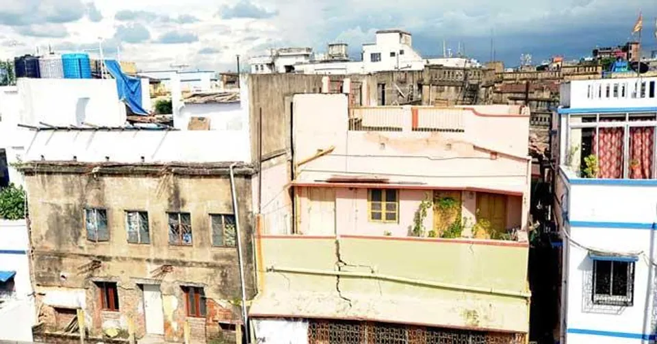 বউবাজারে একাধিক বাড়িতে ফাটল