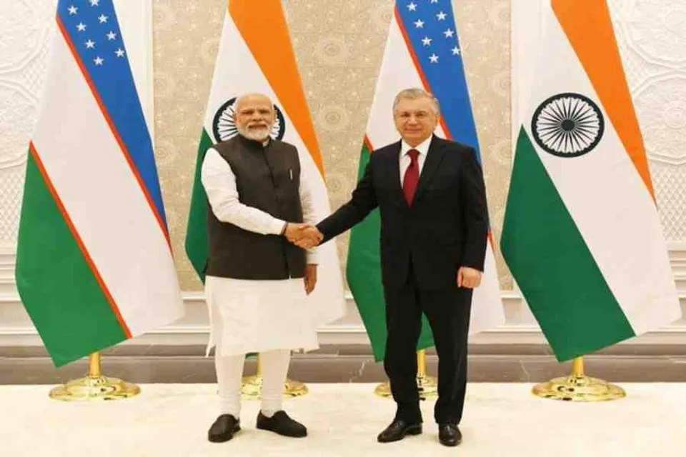 উজবেকিস্তানের রাষ্ট্রপতির সঙ্গে বৈঠক করলেন নরেন্দ্র মোদী