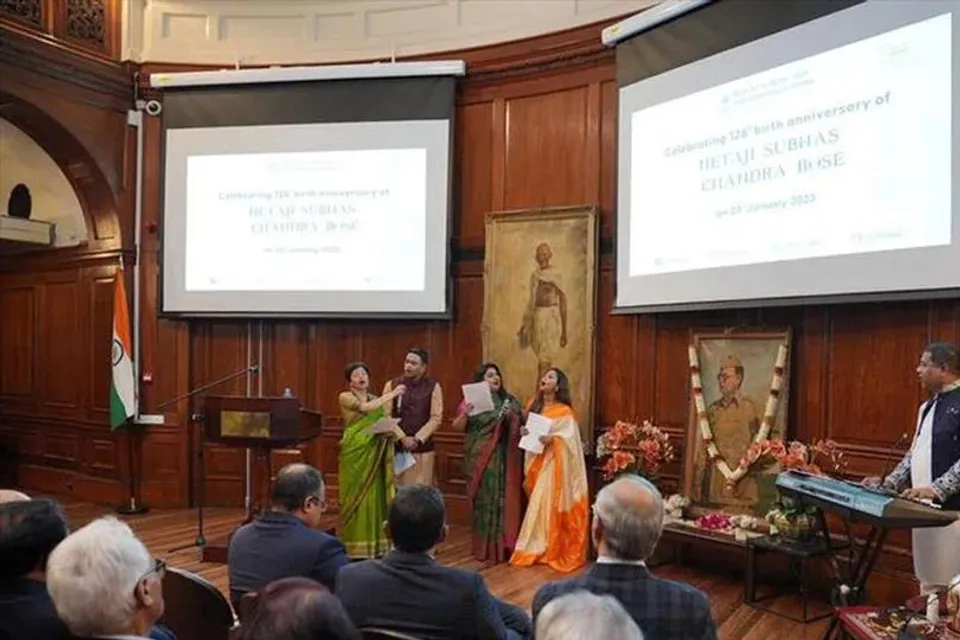 নেতাজির জন্মবার্ষিকী উপলক্ষে লন্ডনে ভারতীয় হাইকমিশনে প্রদর্শনী অনুষ্ঠান