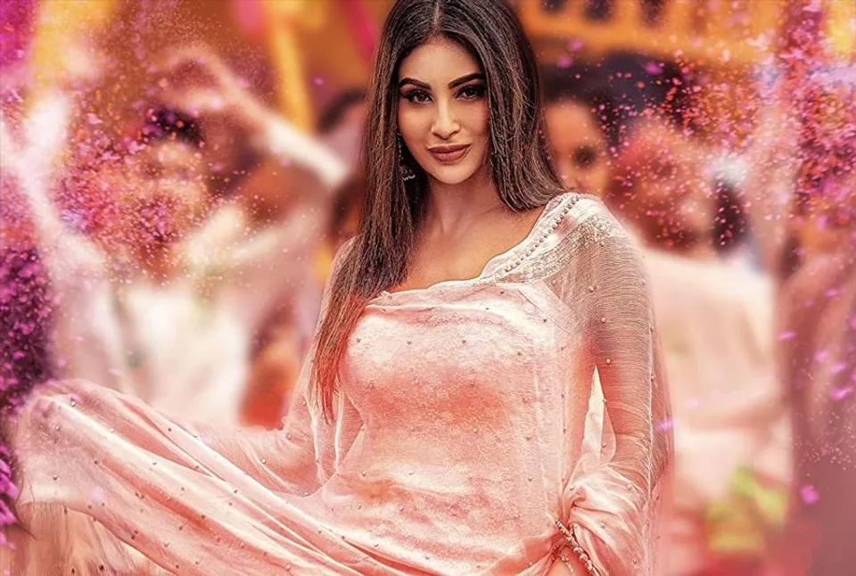 বিয়ের পর প্রথম হোলি মৌনির