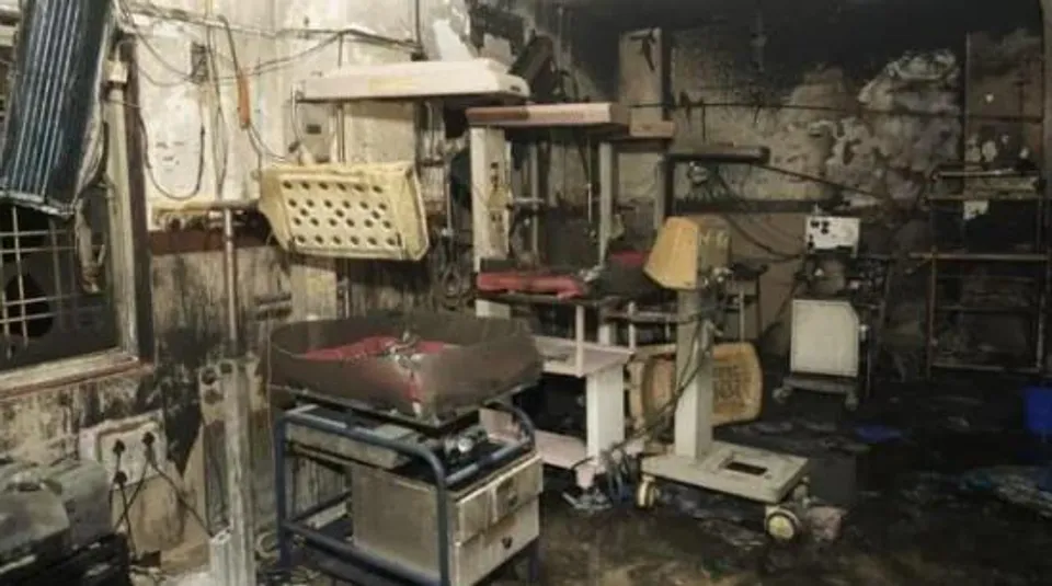 মধ্যপ্রদেশের কমলা নেহরু হাসপাতালের শিশু বিভাগে আগুন