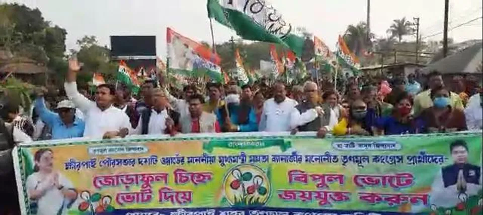 পৌর ভোটের প্রচারে মন্ত্রী মানস ভুঁইয়া