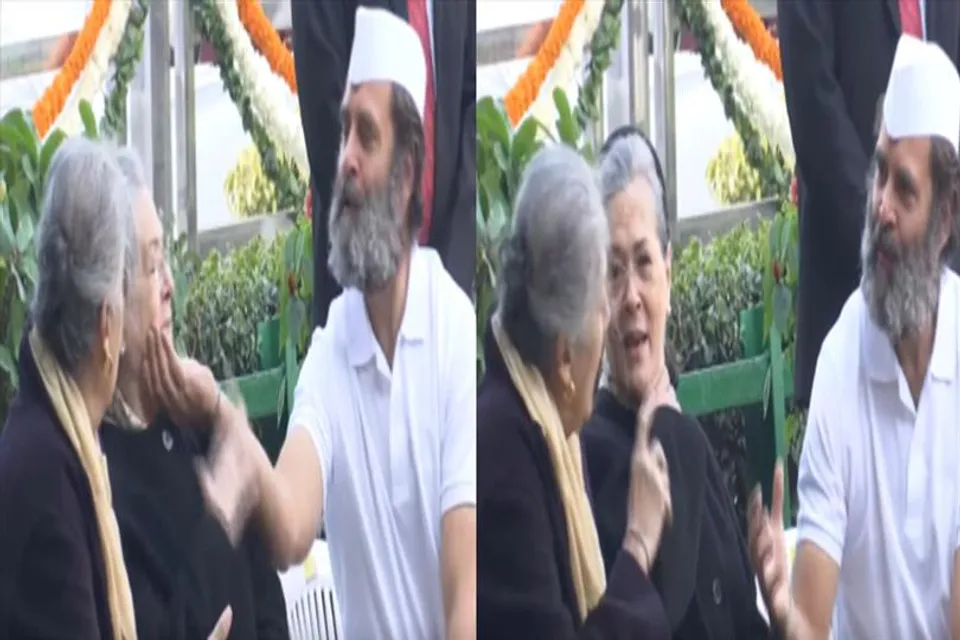 মায়ের সঙ্গে খুনসুটি করছেন রাহুল, দেখুন ভিডিও