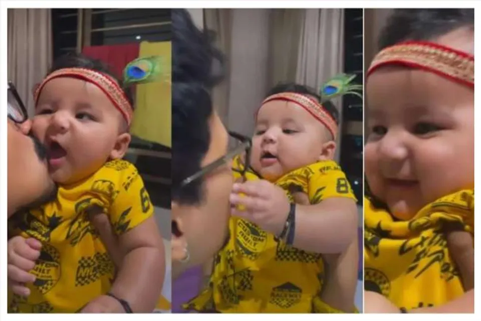 ছেলেকে কৃষ্ণ রূপে সাজিয়ে ভিডিও আপলোড  ভারতীর