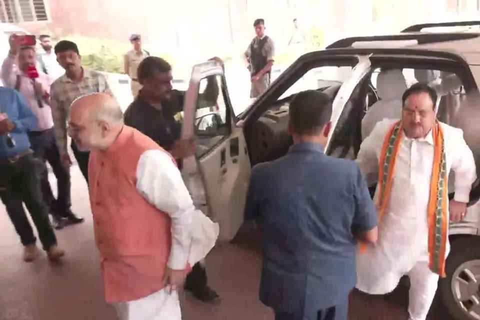 ত্রিপুরার স্টেট গেস্ট হাউসে পৌঁছালেন অমিত শাহ, জেপি নাড্ডা