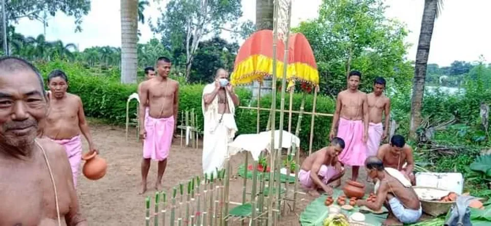 শুরু হল ত্রিপুরার ঐতিহ্যবাহী 'কের' পুজো