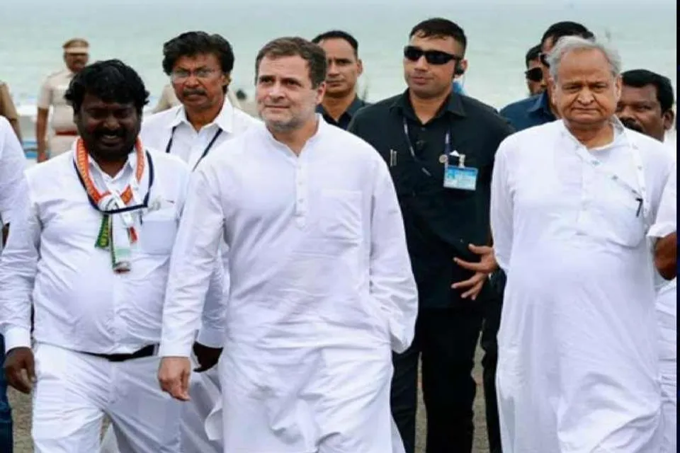 রাহুল গান্ধীর সঙ্গে যাত্রায় অংশ নিলেন অশোক গেহলট