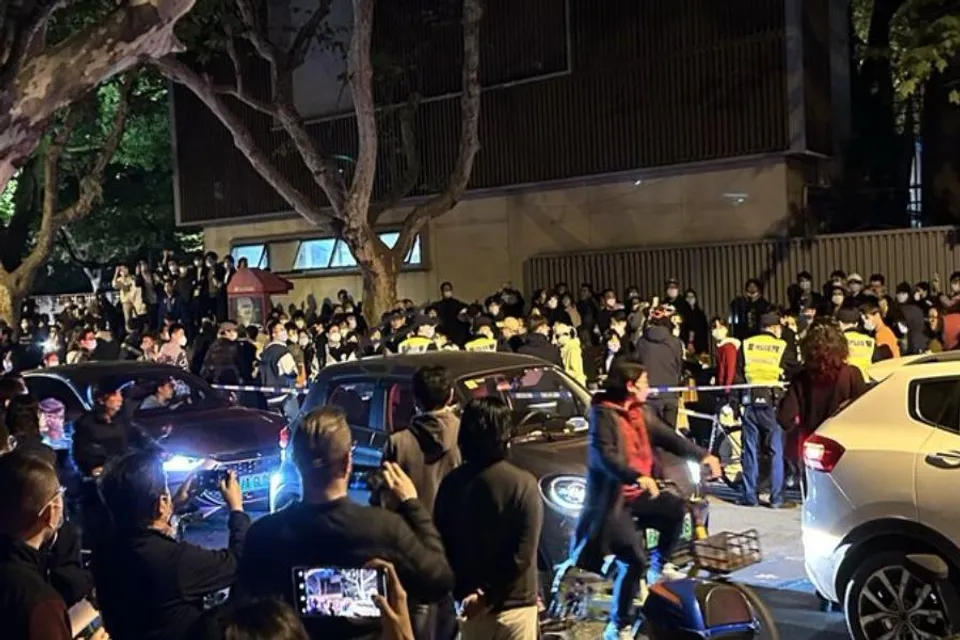 সাংহাই বিক্ষোভ: গ্রেফতার ২